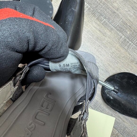 JBU Sport Maggie Gray Mesh Open Toe Sandals Women's Size 9.5 - Picture 5 of 7